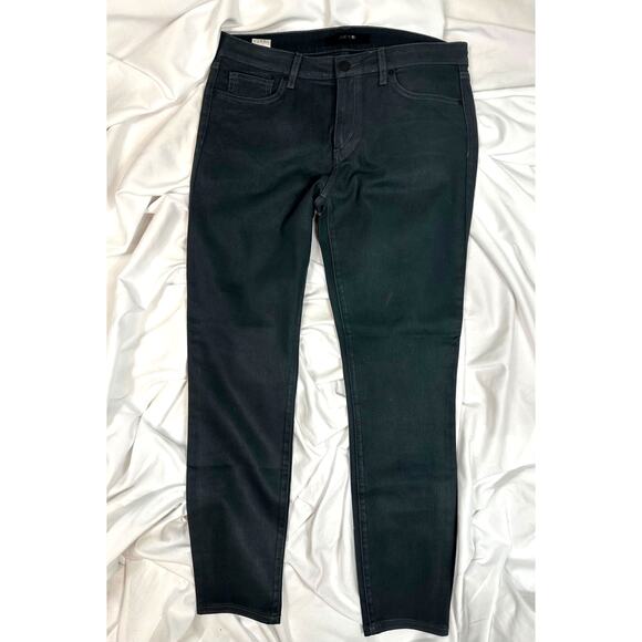 Joes Jeans Straight Leg Finished Cuffs Logo Back Pocket Black 31 - Picture 3 of 14